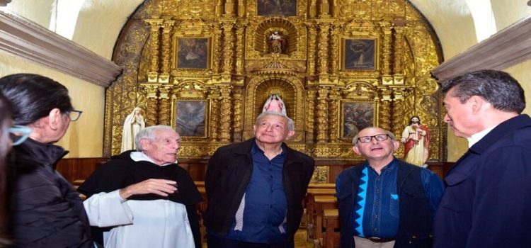 Reconstrucción de dos templos religiosos en Chiapas es entregada por AMLO