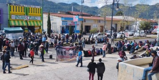 Ejidatarios de El Pinar se manifestaron en San Cristóbal