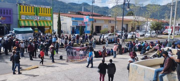 Ejidatarios de El Pinar se manifestaron en San Cristóbal