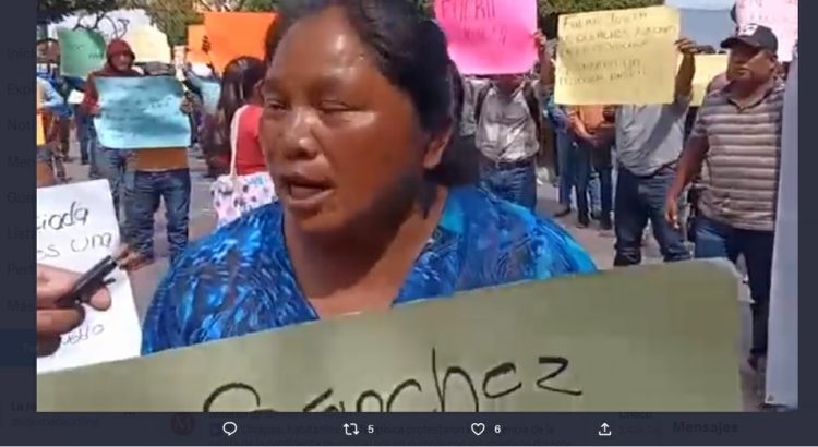 Exigen destitución de alcaldesa de Teopisca, Chiapas
