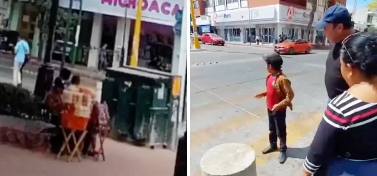 Funcionario quita canasta de chicharrones a niño en Tuxtla, lo deja llorando