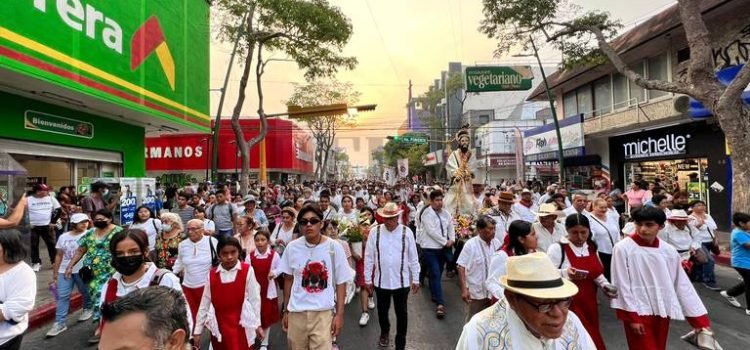 Con peregrinación, feligreses y parroquias anuncian el inicio de la Feria San Marcos 2023
