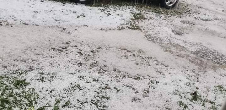 Así luce San Cristóbal  tras granizada