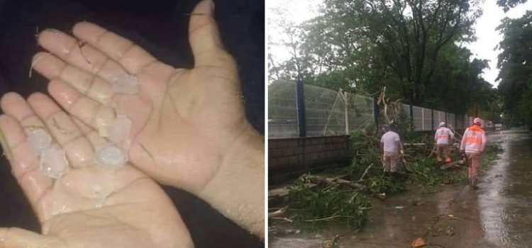 Lluvia con granizada sorprende a habitantes de Tonalá, reportan afectaciones
