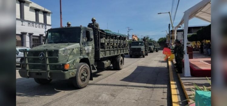 Arriban fuerzas armadas a municipios fronterizos de Chiapas
