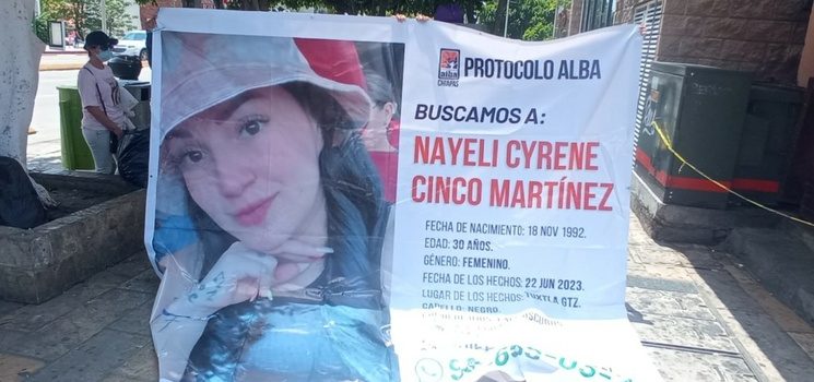 Se manifiestan en Chiapas por la cantante Nayeli Cyrene; exigen localización