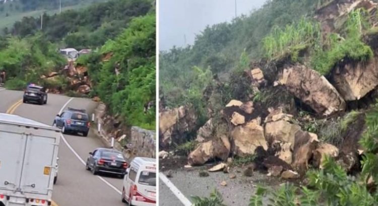 Deslave cierra por completo el tramo de cuota San Cristóbal-Tuxtla Gutiérrez