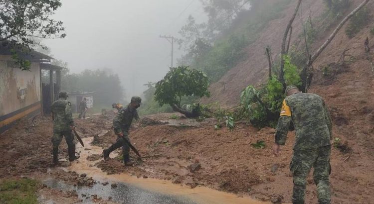 Pilar ocasiona lluvias torrenciales en Chiapas y Oaxaca