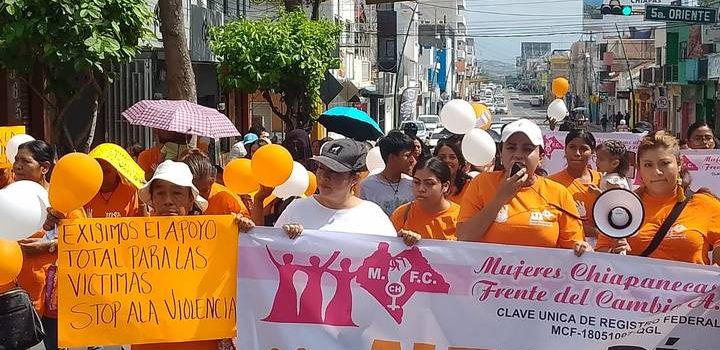 Colectivos exigen alto a la violencia contra mujeres y niñas en Chiapas