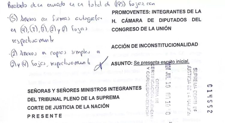 Oposición parlamentaria impugna reformas a leyes de Amparo y de Amnistía