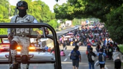 Indocumentados emprenden viaje de Chiapas a Estados Unidos