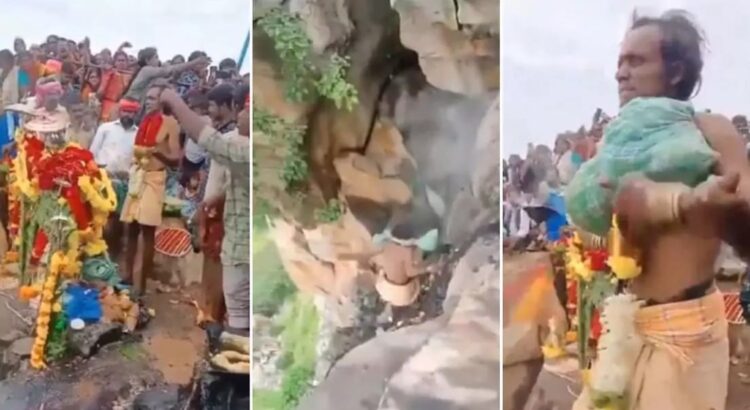 [VIDEO] Sacerdote hindú muere al intentar demostrar que podía volar