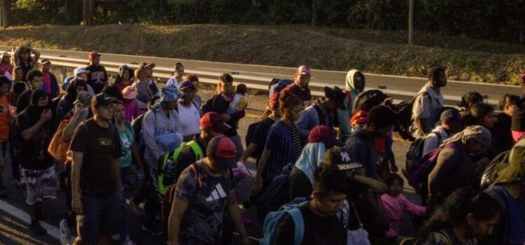 Nueva caravana migrante Sale de Chiapas rumbo a Oaxaca