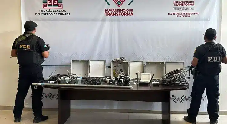 Desmantelan redes de videovigilancia ilegal en Chiapas