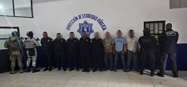Policías de Chiapas son detenidos por autoridades tabasqueñas