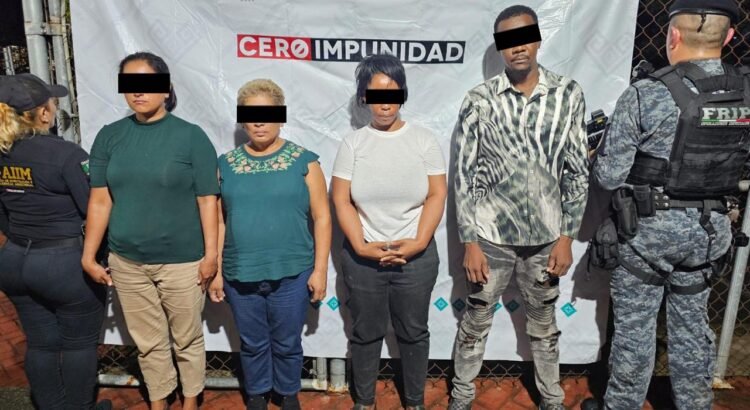 Detienen a 4 personas por presunto tráfico de menores en Chiapas