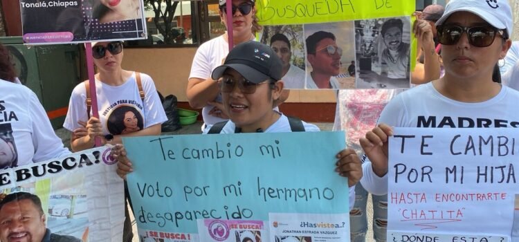 Madres Buscadoras llegan a Chiapas siguiendo pistas de sus desaparecidos