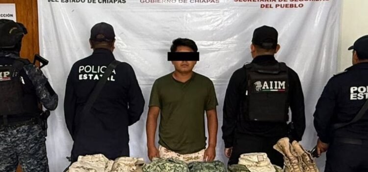 Detienen al presunto responsable de emboscar y calcinar a cinco policías en Chiapas