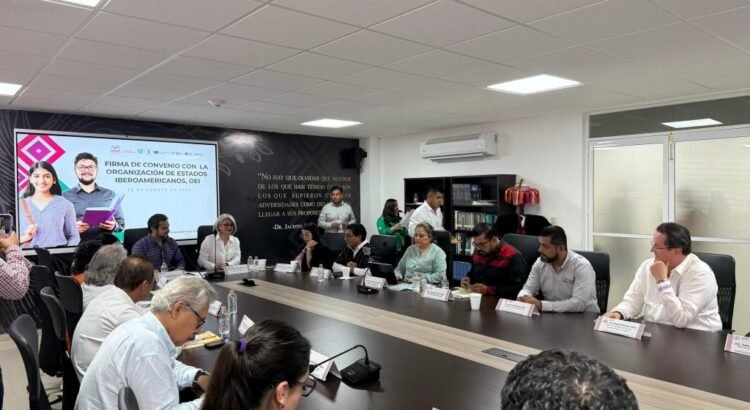 Chiapas y la OEI firman convenio para fortalecer la educación y la alfabetización en la entidad
