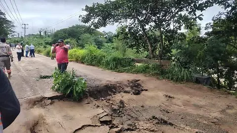 Se hunde puente en La Concordia, Chiapas