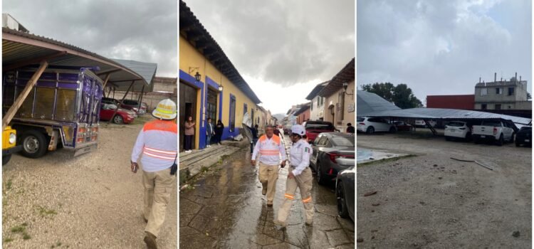 Tornado causa pánico en San Cristóbal de las Casas