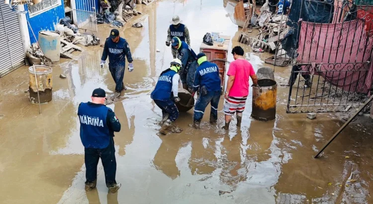 Activa la Marina fase de auxilio en municipios del sur de Chiapas
