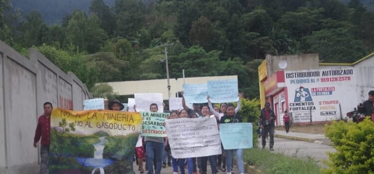 Protestan contra minería pueblos zoques de Chiapas