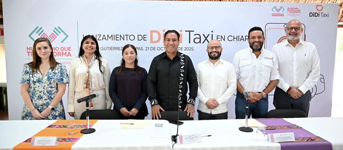 Lanzan DiDi Taxi en Chiapas para impulsar al gremio taxista y una movilidad más moderna