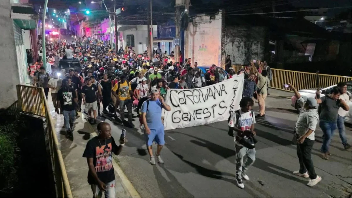 Sale caravana migrante “Génesis” de Tapachula, Chiapas