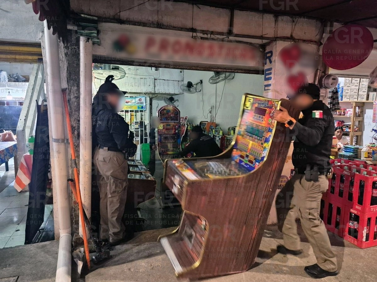 Aseguran 23 máquinas tragamonedas durante operativo en Tapachula, Chiapas