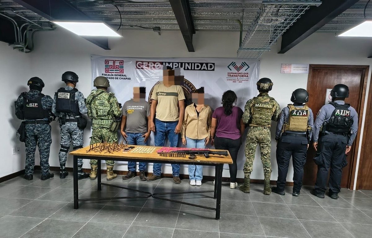 Cae presunto líder del cártel de Sinaloa en Chiapas